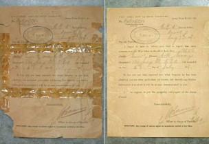 Document Front - before & after