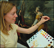Christine Foster, Conservator of Paintings 